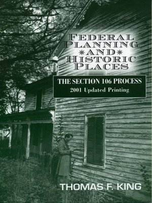 cover image of Federal Planning and Historic Places